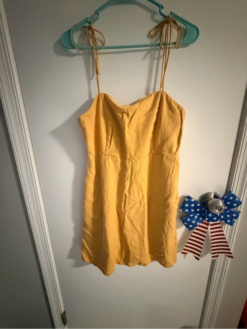 Old Navy Yellow Tie-Strap Mini Dress